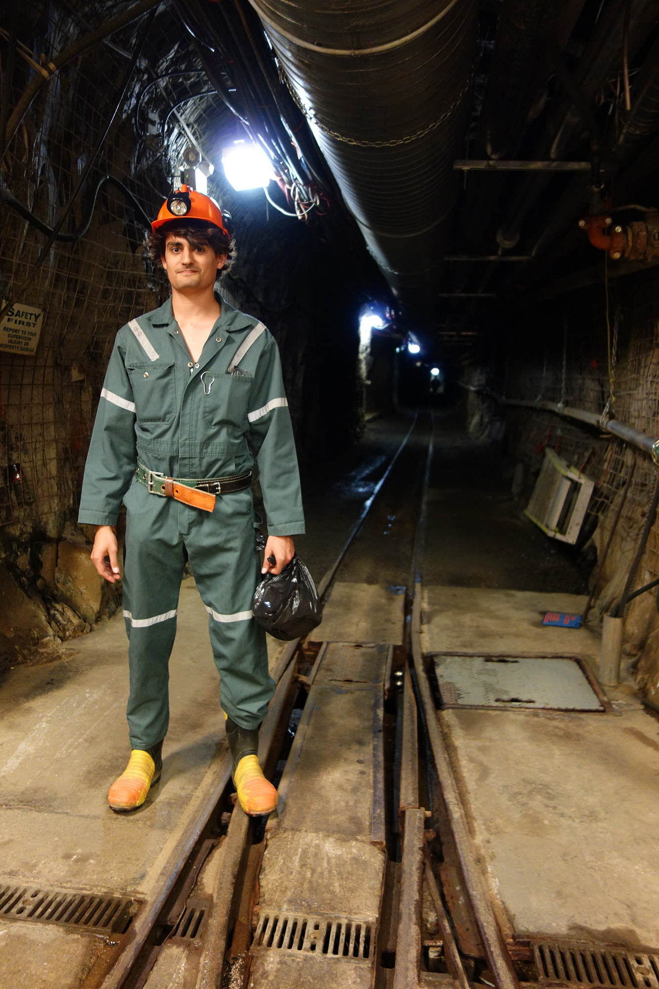 A picture of me in Creighton mine!