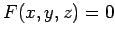$F(x,y,z) = 0$