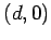 $(d,0)$