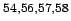 $^{54,56,57,58}$